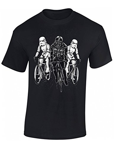 Camiseta de Bicileta: Star Bike - Regalo Ciclistas - Bici - BTT - MTB - BMX - Mountain-Bike - Downhill - Regalos Deporte - Camisetas Divertida-s - Ciclista - Retro - Fixie-Bike Shirt (L)