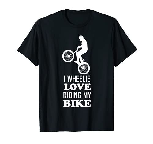 Camiseta para bicicleta de montaña Wheelie BMX. Camiseta