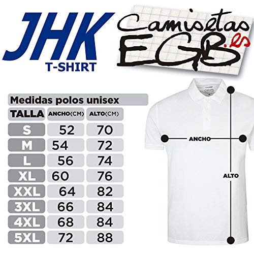 Camisetas EGB Polo Bicicross ochenteras 80´s Retro (Azul, 3XL)