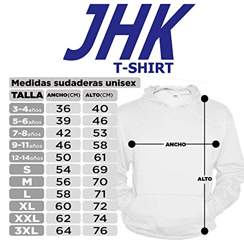 Camisetas EGB Sudadera Adulto/Niño Frente Judaico Popular ochenteras 80´s Retro (Negro, S)