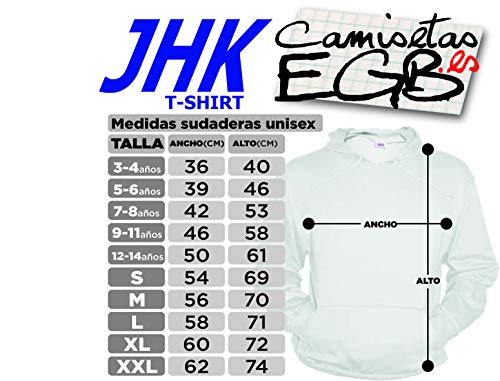 Camisetas EGB Sudadera Cheiw Adulto/Niño ochenteras 80´s Retro (3XL, Azulón)