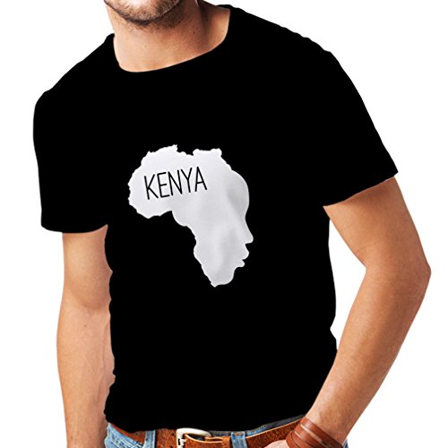 Camisetas Hombre Salvar Kenia - Camisa política, Refranes de la Paz (Small Negro Blanco)