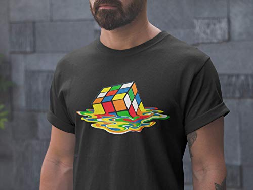 Camisetas La Colmena 1508 - Magic Cube (L, Negro)