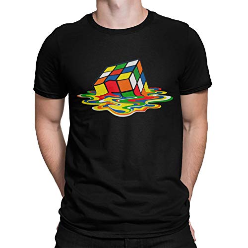 Camisetas La Colmena 1508 - Magic Cube (L, Negro)