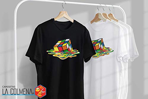 Camisetas La Colmena 1508 - Magic Cube (L, Negro)