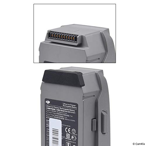 CamKix Paquete de seguridad de viaje Compatible con DJI Mavic 2 - Para 3 baterías - Incluye: Bolsa de seguridad LiPo, 3x Cubierta de puerto de batería, 1x Cubierta de Seguridad de conexión