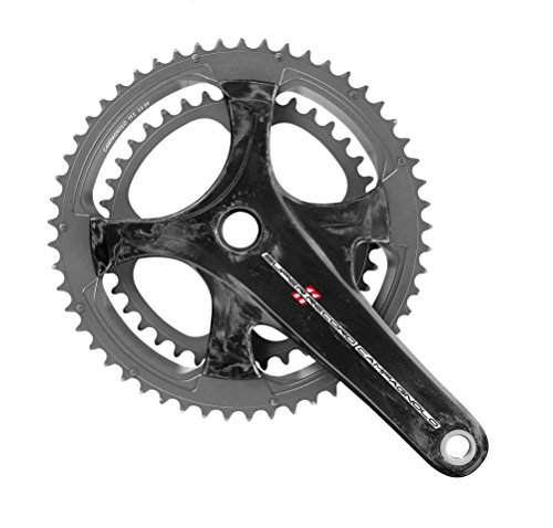 Campagnolo Super Record 11 Ti/Carbon 175 34-50 Bielas, Negro, Talla Única