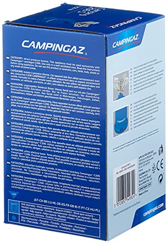 Campingaz 206 S Estufa (hornillo de Gas Ligero de 1 Quemador para Camping o Festival), Azul