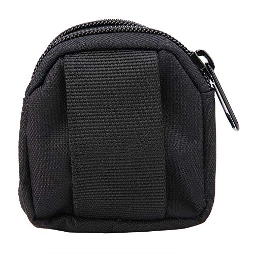 Camuflaje Bolso de la Cintura Al Aire Libre a Prueba de Agua Mini Bolsa de Almacenamiento para Deportes Senderismo Camping(Black)