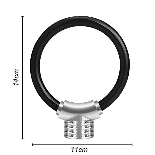 Candado antirrobo para bicicleta, 12 mm, ligero, irrompible, portátil, con 2 llaves, para carretera, montañas, viajes, bicicleta, regalo