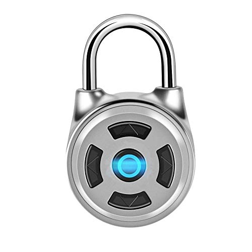Candado Bluetooth, Candado Cerradura Safe Mini Wireless Metal Electrónico Sin Llave Control de la APLICACIÓN para Puertas de Equipaje Gabinetes