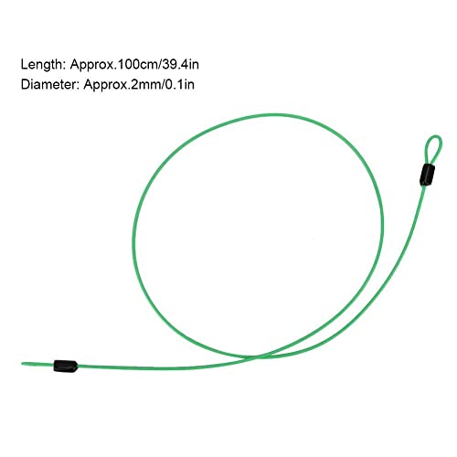 Candado para Bicicleta, Cable de acero de seguridad, Cable doble de seguridad de acero inoxidable para bicicleta, Cable de bucle para bicicleta portátil (Green )