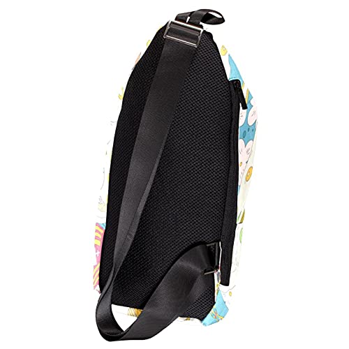 Cangurera Bolso Bandolera Bolso Mensajero Hombre Bolsos de Hombre Bolsos Casual para Trabajo Viaje montaña Fuji para Hombre y Mujer