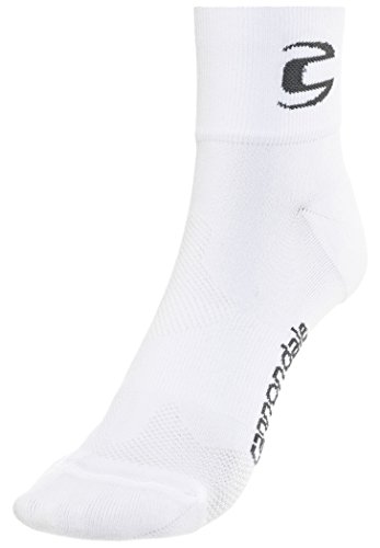 Cannondale MID Socks White 2016 – Calcetines de ciclismo, primavera/verano, color Weiß, tamaño 44-47