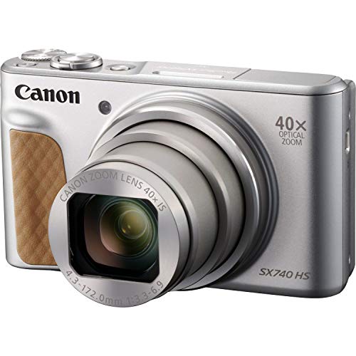 Canon PowerShot SX740 HS Cámara compacta 20,3 MP 1/2.3" CMOS 5184 x 3888 Pixeles Plata - Cámara digital (20,3 MP, 5184 x 3888 Pixeles, CMOS, 40x, 4K Ultra HD, Plata)