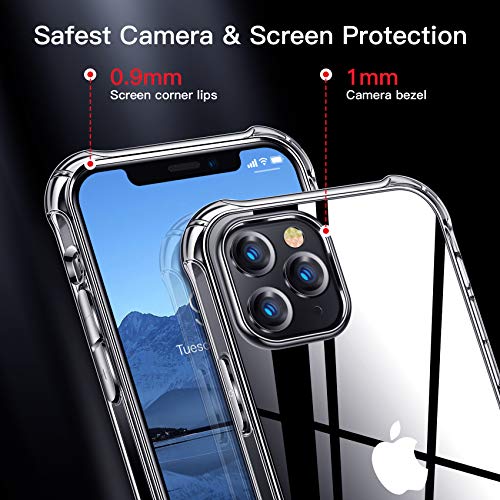 CANSHN Funda Compatible con iPhone 12 Pro MAX, Carcasa Protectora Antigolpes Transparente con MagSafe de TPU Suave Flexible [Slim Delgada] Compatible con iPhone 12 Pro MAX 6,7” - Transparente