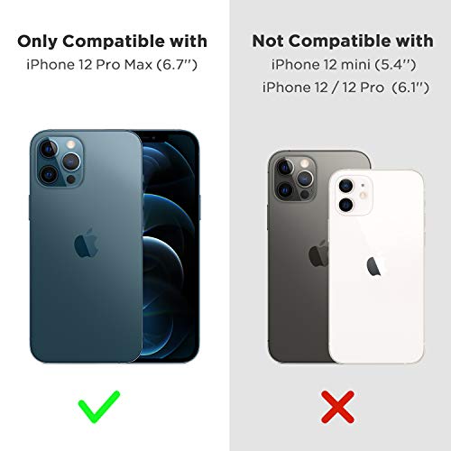 CANSHN Funda Compatible con iPhone 12 Pro MAX, Carcasa Protectora Antigolpes Transparente con MagSafe de TPU Suave Flexible [Slim Delgada] Compatible con iPhone 12 Pro MAX 6,7” - Transparente