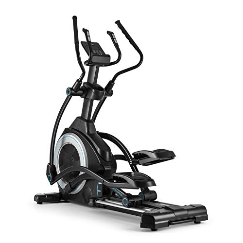 CAPITAL SPORTS Helix Star UP - Bicicleta Eliptica orbital para casa, App Kinomap, Bluetooth, InclinePro con inclinación a 3 niveles, volante de inercia de 25kg, resistencia de 32 niveles, Negro