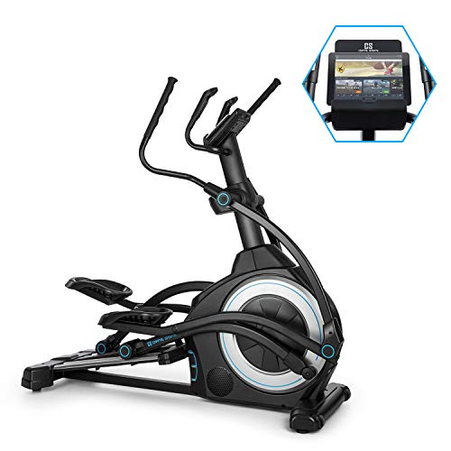 CAPITAL SPORTS Helix Star UP - Bicicleta Eliptica orbital para casa, App Kinomap, Bluetooth, InclinePro con inclinación a 3 niveles, volante de inercia de 25kg, resistencia de 32 niveles, Negro