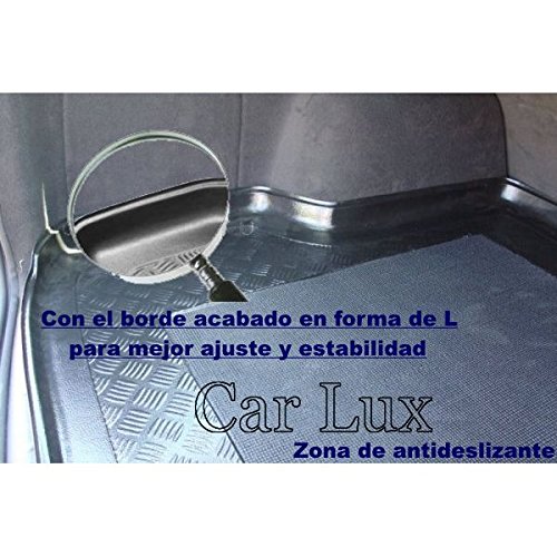 Car Lux AR05237 - Alfombra Bandeja Cubeta Protector cubre maletero a medida con antideslizante para Kona