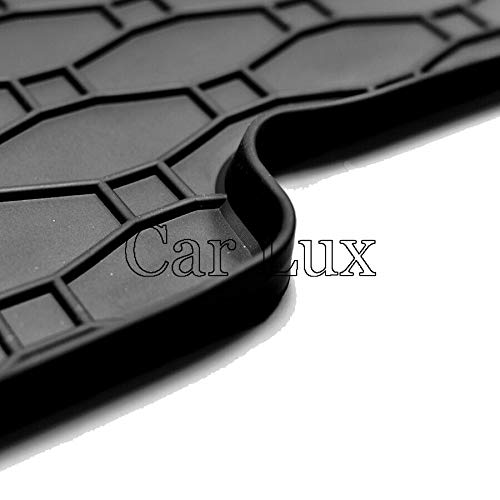 Car Lux DUO06046 - Alfombra Protector Cubre Maletero y Alfombrillas de Goma a Medida para Kona Desde 2017-