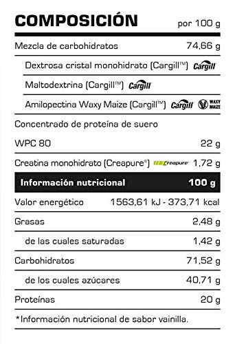 Carbohidratos MONSTER GAINER 2200 - Suplementos Alimentación y Suplementos Deportivos - Vitobest (Limón, 3 Kg)