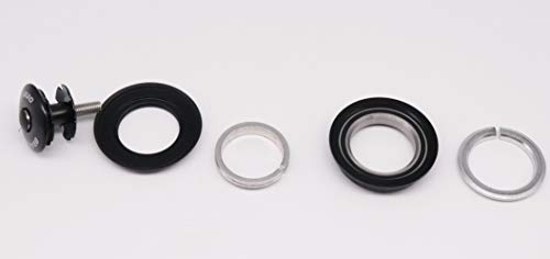 CarbonEnmy Auriculares, de aluminio, semiintegrado, 1 1/8, 44 mm, color negro