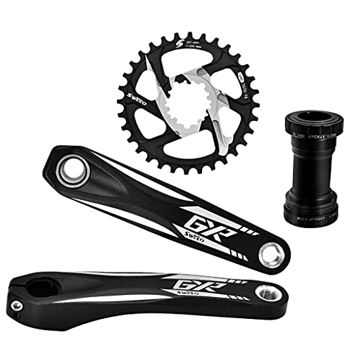 CAREMiLLE 2021 Nuevo Swtxo Bicicleta MTB Gxp Juego de bielas 170 Mm Biela 32T 34T 36T 38T 3mm 6Mm Soporte Inferior de Plato para Shi-Mano, Juego de bielas MTB Gxp-N3