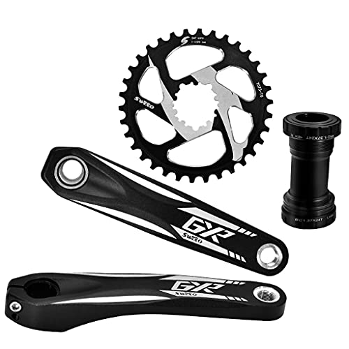 CAREMiLLE 2021 Nuevo Swtxo Bicicleta MTB Gxp Juego de bielas 170 Mm Manivela 32T 34T 36T 38T 3mm 6Mm Soporte Inferior de Plato para Shi-Mano, MTB Gxp Juego de bielas-X3