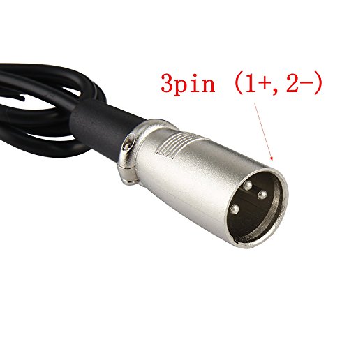 Cargador de batería de 36V 2A Salida 42V 2A Cargador Entrada 100-240 Vac Cargador del Li-Ion del Li-Ion del Litio para la Bici eléctrica 10Series 36V (Conector XLRM)