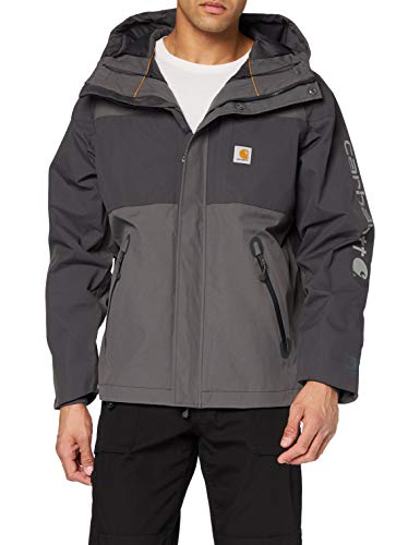 Carhartt Angler Jacket Saco, Gravel/Shadow, L Regular para Hombre