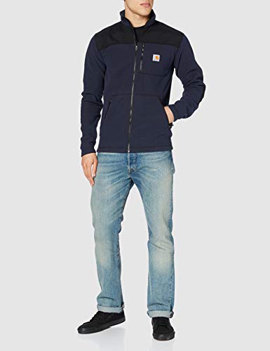 Carhartt Fallon Full-Zip Sweatshirt Sudadera, azul marino, S para Hombre