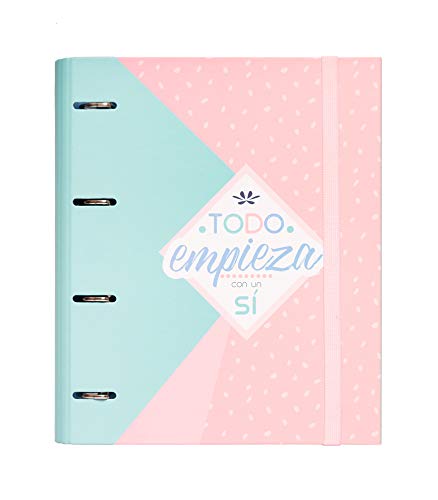 Carpeta 4 anillas troquelada premium Amelie pastel collection