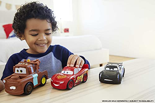 Cars Rayo McQueen Track Talkers Coche de juguete con sonidos, juguete para niños mayores de 3 años (Mattel GXT29)