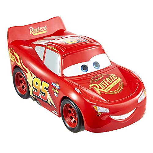 Cars Rayo McQueen Track Talkers Coche de juguete con sonidos, juguete para niños mayores de 3 años (Mattel GXT29)