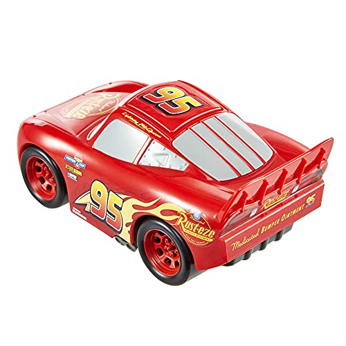 Cars Rayo McQueen Track Talkers Coche de juguete con sonidos, juguete para niños mayores de 3 años (Mattel GXT29)