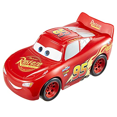 Cars Rayo McQueen Track Talkers Coche de juguete con sonidos, juguete para niños mayores de 3 años (Mattel GXT29)