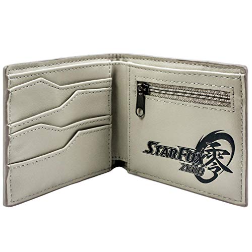 Cartera de Star Fox Zero Logotipo de la Estrella del Equipo del ala Gris