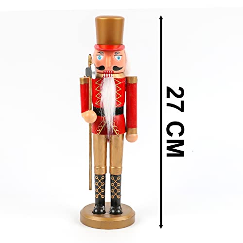 Cascanueces de Navidad Figura Soldados de Navidad Adornos de Decoración de Navidad - Rojo Sam 27cm