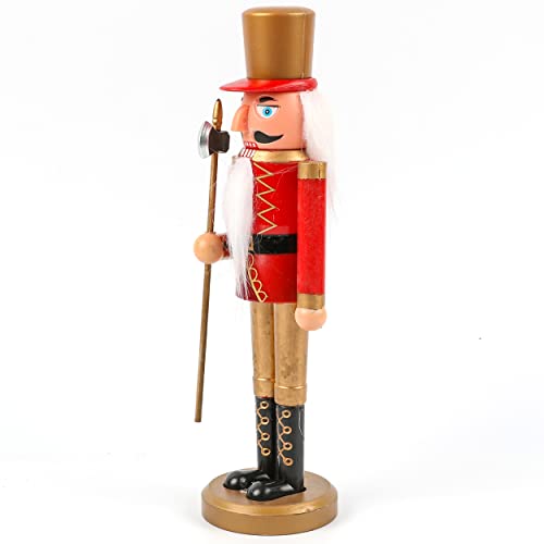 Cascanueces de Navidad Figura Soldados de Navidad Adornos de Decoración de Navidad - Rojo Sam 27cm