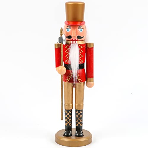 Cascanueces de Navidad Figura Soldados de Navidad Adornos de Decoración de Navidad - Rojo Sam 27cm