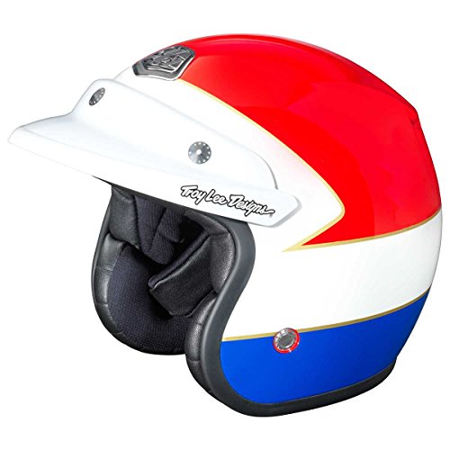 Casco abierto moto Troy Lee Designs Open Face Wing Rojo-blue