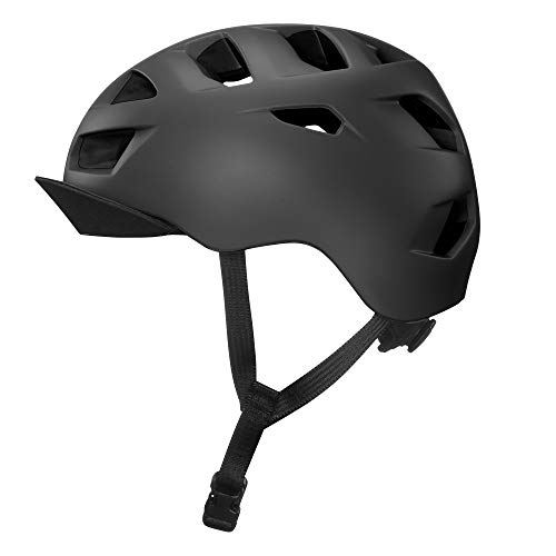 Casco Bern Allisex Allston, negro (Mattschwarz), L (59-62 cm)