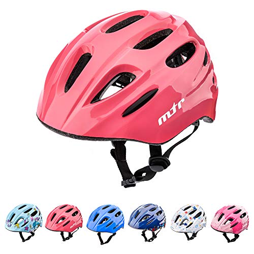 Casco Bicicleta Bebe Helmet Bici Ciclismo para Niño - Cascos para Infantil Bici Helmet para Patinete Ciclismo Montaña BMX Carretera Skate Patines monopatines KS01 (XS 44-48 cm, MTR Pink)