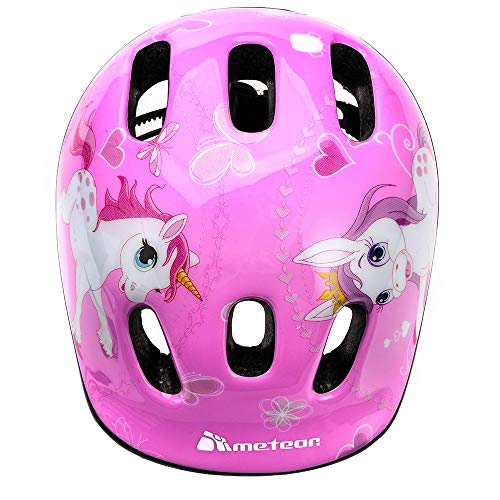 Casco Bicicleta Bebe Helmet Bici Ciclismo para Niño - Cascos para Infantil Bici Helmet para Patinete Ciclismo Montaña BMX Carretera Skate Patines monopatines MV6-2 (S(48-52cm), Pony)