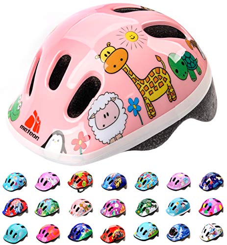 Casco Bicicleta Bebe Helmet Bici Ciclismo para Niño - Cascos para Infantil Bici Helmet para Patinete Ciclismo Montaña BMX Carretera Skate Patines monopatines MV6-2 (S(48-52cm), Animals)