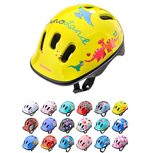 Casco Bicicleta Bebe Helmet Bici Ciclismo para Niño - Cascos para Infantil Bici Helmet para Patinete Ciclismo Montaña BMX Carretera Skate Patines monopatines (S 48-52 cm, Dino)
