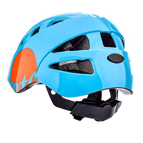 Casco Bicicleta Casco Biciclea Casco Bici Casco de Bicicleta para niños y jóvenes Casco MTB Carretera Ciclismo Skate Bicicleta patineta Patines monopatines MA-2 (M(52-56cm), MTR Blue)