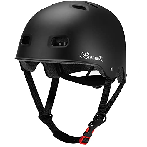 Casco Bicicleta, Casco de monopatín Ajustable multideportivo para niños jóvenes Adultos, Resistencia al Impacto ventilación Seguridad Casco Protector para patineta BMX Patinaje sobre Ruedas en línea