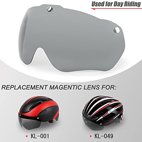 Casco Bicicleta Visera Magnética Protector de Gafas Extraíble Solo para Casco Bici KINGLEAD en los Modelos KL-049 y KL-001